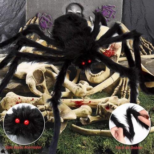 Vista 2 de OCATO Decoraciones de Halloween de 200 pulgadas para exteriores + Negro