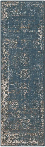Vista 89 de Unique Loom Sofia Collection - Alfombra para área de casino (3 pies 3 pulgadas x 19 pies 8 pulgadas, para pasillo, azul marino/amarillo)