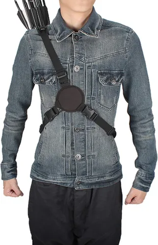Vista 6 de KRATARC Carcaj de flecha trasera multifunción con sistema Molle para flechas de hombro, soporte para flechas de hombro colgado, carcaj de tiro