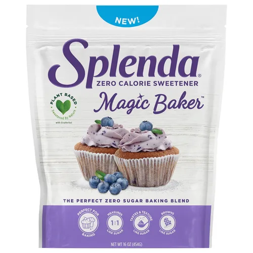 Vista 10 de SPLENDA Magic Baker Brown - Mezcla de hornear granulada a base de plantas sin calorías con stevia, eritritol y alulosa, sin azúcar, apta para keto