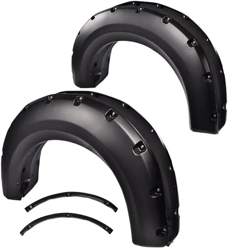 Vista 12 de PIT66 Guardabarros para guardabarros, compatibles con Ford F250 F350 Super Duty 1999-2007 (solo compatible con modelos Styleside), juego de 4