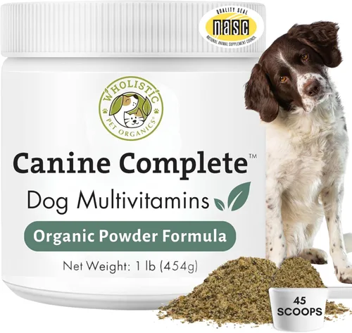 Vista 12 de Wholistic Pet Organics Canine Complete - Polvo multivitamínico para perros, 1 libra, vitaminas diarias para perros y suplementos para alimentos
