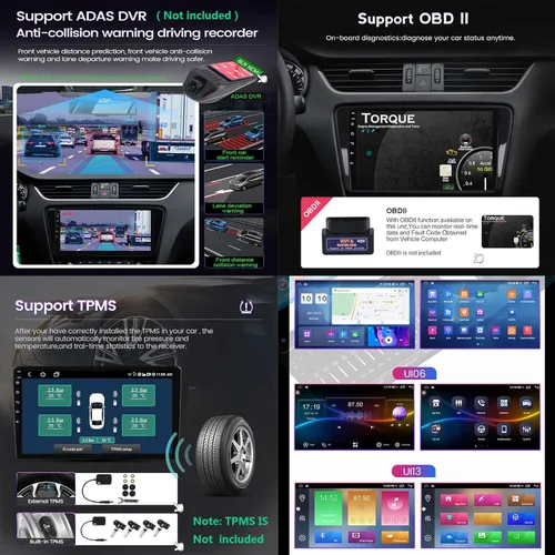 Vista 7 de Radio de coche Android de 9 pulgadas estéreo doble DIN con navegación pantalla táctil estéreo para coche con cámara de respaldo GPS para Lada Granta