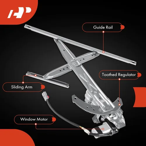 Vista 6 de A-Premium Elevalunas eléctrico con motor de repuesto para Honda Civic 1996-2000 Hatchback Coupé delantero izquierdo lado del conductor