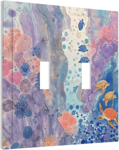 Vista 261 de Cubiertas de salida de impresión de líneas doradas de granito de mármol marrón, 1 palanca y 1 combinación basculante, placa decorativa de pared