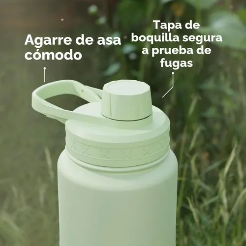 Vista 5 de Smartshake Bohtal Botella de agua aislada de 32.5 fl oz/32 onzas, botella de agua de acero inoxidable duradera, botella de agua a prueba de fugas