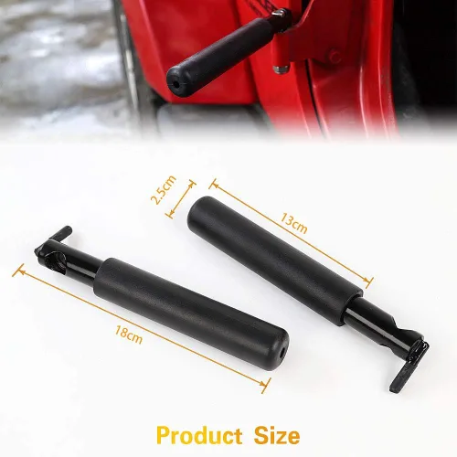 Vista 7 de JeCar - Pie para reposapiés de pedales de acero sólido para Jeep Wrangler Jk JKU JL 2007-2018, 1 par