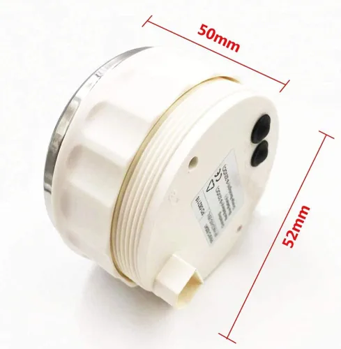 Vista 2 de Medidor de ajuste de barco de 52 mm IP68 impermeable 0-190ohm señal marino medidor de balance de ajuste de barco UP DN con indicador de inclinación