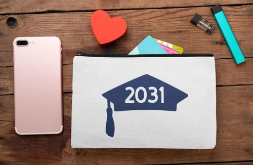 Vista 5 de Class of 2031 Graduation Cap Decal, Graduation T Shirt Transfer, DIY Graduate Shirt Patch, Grad Tshirt Sticker, HTV Vinyl Applique, Pick