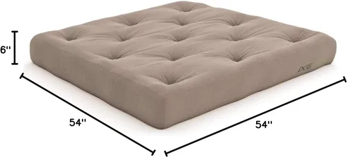 Vista 33 de Nirvana Futons Colchón de futón completo de 6 pulgadas, sarga azul marino, fabricado en Estados Unidos