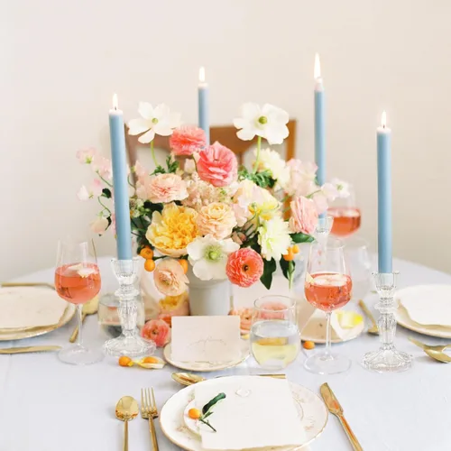 Vista 6 de Juego de 6 candelabros de cristal transparente de 4.33 pulgadas de alto para decoración de portavelas de cristal para decoración de bodas