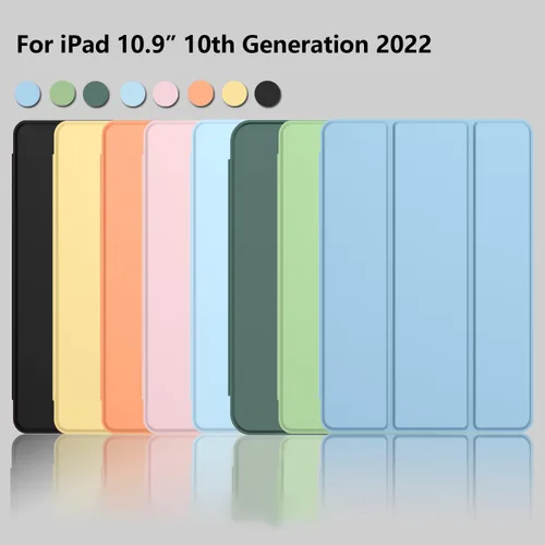 Vista 8 de ZryXal Funda para iPad (A16) iPad de 10 generación 11 pulgadas 202510.9 pulgadas 2022 con soporte para lápices, funda inteligente con parte trasera
