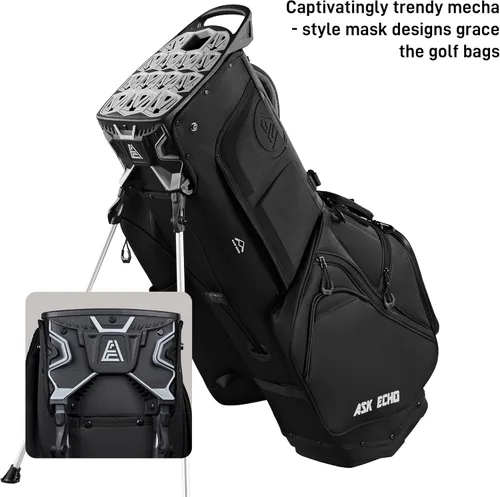 Vista 2 de ASK ECHO ST-Lock Mecha - Bolsa de soporte híbrida silenciosa con divisores de 14 vías para hombres y mujeres