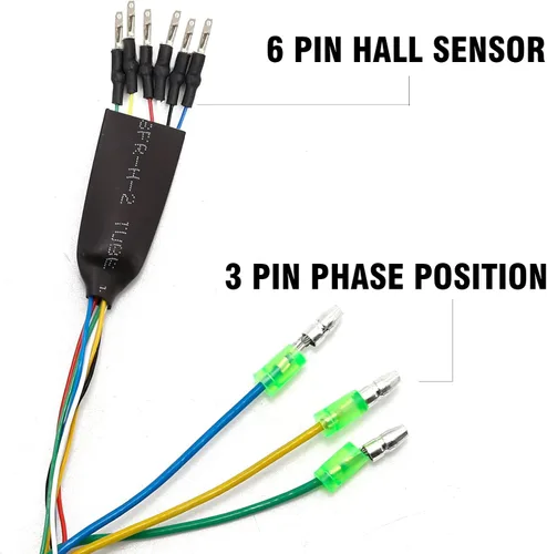 Vista 2 de Ebike Cable Connector 9 Pin 60cm Male Motor Cable Electric Bicycle Motor Adapter with Hall Sensor Ebike Conversion Parts