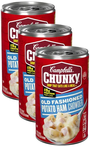 Vista 11 de Sopa Campbell’s Chunky, sopa de frijoles con jamón, lata de 19 Oz