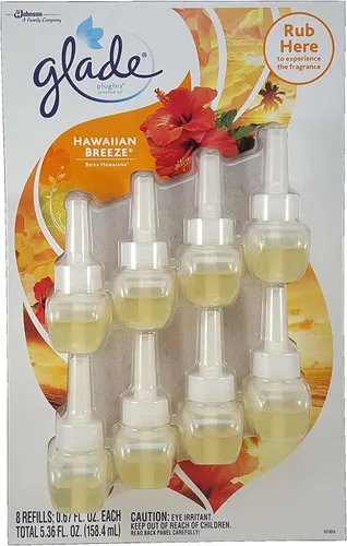 Glade Plugins Hawaiian Breeze - Paquete de 8 recambios de 0.67 onzas