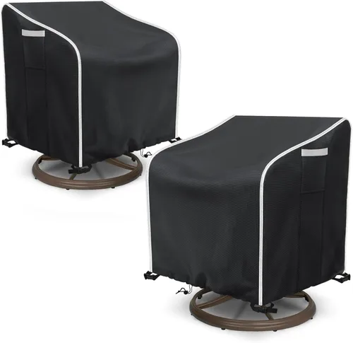 Vista 17 de AKEfit Fundas para sillas de patio impermeables para muebles de exterior, paquete de 1, fundas resistentes para sillas de exterior, impermeables