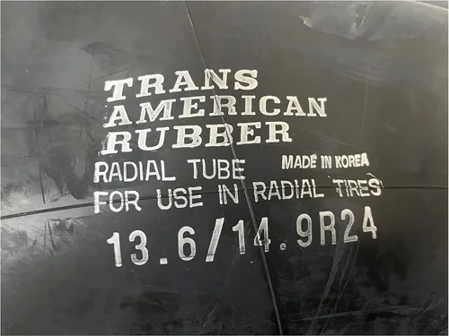 Vista 8 de Tractor de goma Trans Americano/Tubo interno de implementación con vástago de válvula TR-218A (13.6R-24/14.9R-24)