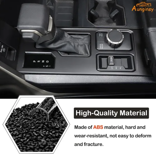 Vista 98 de Aunginsy Marco para panel de cambio de marchas con caja de almacenamiento Compatible con Toyota Tundra/Sequoia 2022-2024 2025 Protector contra