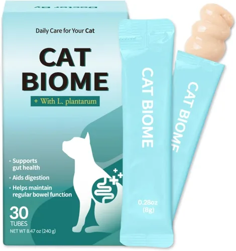 Doctor By Biome Probióticos para gatos Anti Diarrea Apoyo para el Intestino Felino y Digestivo Salud Inmunológica Estómago Sensible Estreñimiento