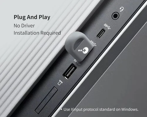 Vista 7 de GuliKit Hyperlink 2 Adaptador inalámbrico rápido para Xbox One/Xbox Series X S/Elite 2/PS5 Dual Sense/Edge/PS4/Switch Pro Controller-Play en PC