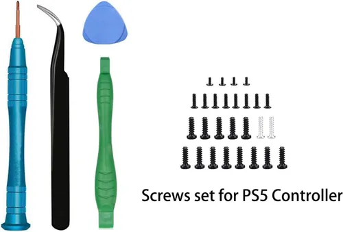 Vista 5 de 4 piezas de repuesto de joystick analógico 3D para controlador PS5, kit de herramientas de reparación de palancas de pulgar compatible