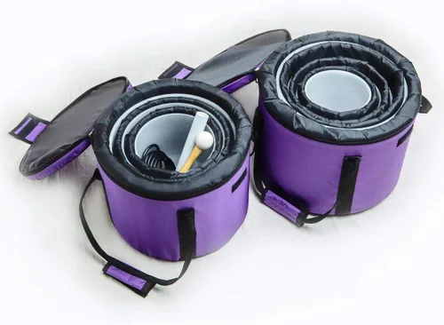 Vista 8 de Leize Juego de 7 cuencos de cristal de cuarzo impecables de 6 a 12 pulgadas con fundas de transporte resistentes y mazo de gamuza