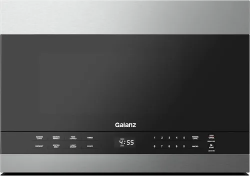 Galanz GLOMJD13S2SW-10 - Microondas de 24 pulgadas Sobre la Estufa, Cocción con Sensor, Ventilación Convertible con 2 Velocidad, Iluminación LED,