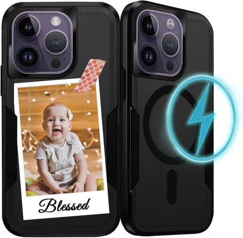 Vista 14 de Funda de teléfono personalizada para iPhone 17 Air 16 15 14 13 Pro Max Plus 12 11 con MagSafe funda magnética personalizada para teléfono celular