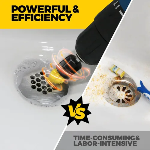 Vista 3 de Holikme Cepillo de taladro de 6 piezas con cabezal multiusos y cabezal de lechada, cepillo de limpieza de hendiduras, juego de accesorios de cepillo