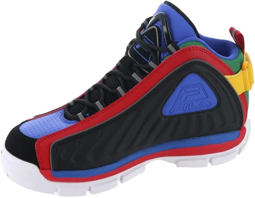 Fila Grant Hill 2 GB GS - Tenis para niños y jóvenes, talla 6 M de EE. UU., negro, azul, rojo, amarillo, verde, NegroAzulRojoAmarilloVerde