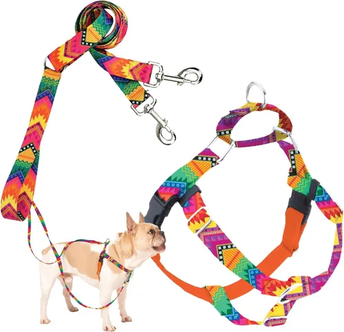 Vista 51 de 2 Hounds Design Freedom - Arnés para perro sin tirones, arnés ajustable y correa, fácil de caminar y control cómodo, se adapta a perros pequeños