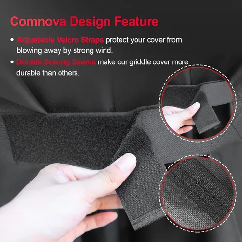 Vista 5 de Comnova - Funda para ahumador eléctrico de 30 pulgadas, 600D, fundas para ahumadores para ahumadores Masterbuilt resistente al agua de servicio