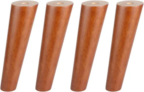 Vista 13 de Patas de madera maciza, patas de sofá inclinadas, patas de mesa de café, patas de repuesto para armarios, escritorio, TV, con tornillo M6/M8/M10