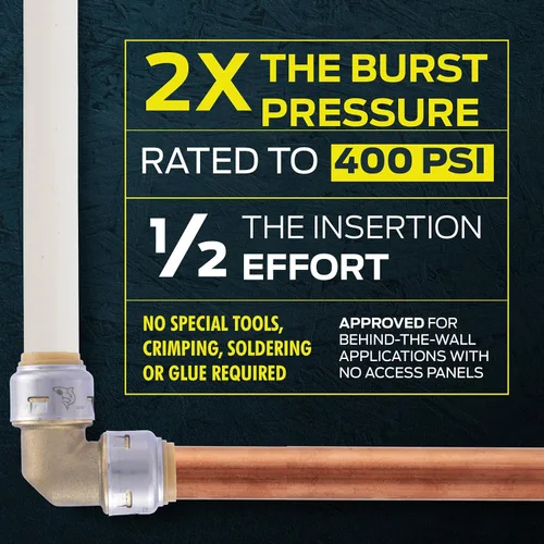Vista 3 de SharkBite Válvula de bola máxima de 1/2 pulgada con ventilación de drenaje y pestaña de montaje, empuje para conectar accesorios de plomería