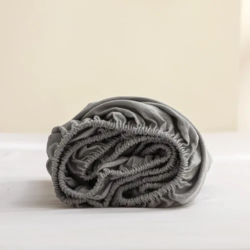 Vista 9 de Simple&Opulence Sábana bajera ajustable 100% lino individual (1 pieza), funda de colchón de 14 pulgadas de profundidad de lino francés natural