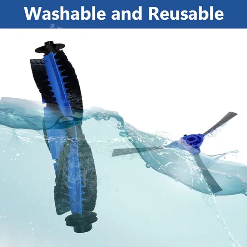 Vista 4 de CERO Paquete de 24 piezas de repuesto para aspiradora robótica Eufy 11S Max, G30, G32 Pro, G30 Pro, 15C Max, 30C Max, 30C Max, 3 cepillos