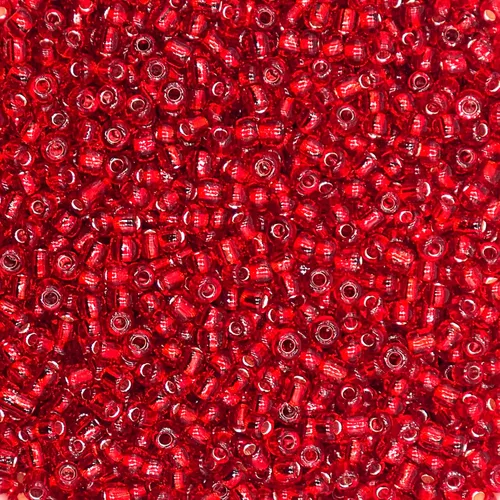 8/0 cuentas de semillas de vidrio para manualidades rojas a granel, cuentas de pony de 0.118 pulgadas para hacer joyas, 4000 cuentas coloridas para