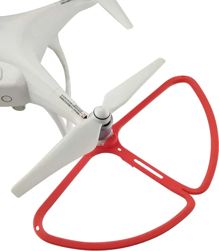 Vista 2 de sea jump Protector de hélice de liberación rápida para DJI Phantom 4/4 Pro Quadcopter Blanco y Rojo