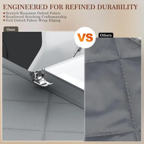 Vista 5 de Yotache - Cortina magnética aislada térmica para puerta, se adapta a puertas de 28 x 78 pulgadas, cortina de 30" x 80", material Oxford resistente a