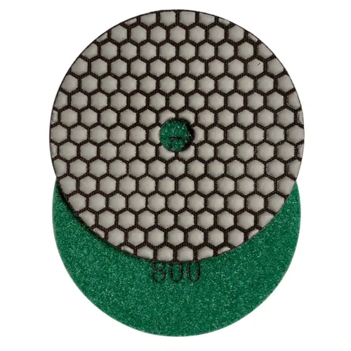 Vista 8 de Juego de almohadillas de pulido de piedra seca de 4 pulgadas (grano 50, 100, 200, 400, 800) - para encimeras de granito, mármol y hormigón