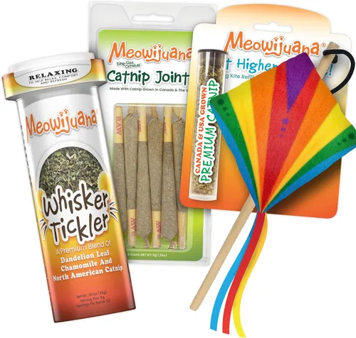 Vista 10 de Meowijuana Rollies 2-Pack Two 6-Packs King Size Catnip Rollies Hand Harvested and Rolled High Potency Catnip Grown in North America Promotes