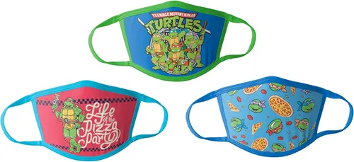Paquete de 3 máscaras de tela con licencia para niños, Batman, Superman, Looney Tunes, Paw Patrol, Scooby Doo, Ninja Turtles, JoJo Siwa, lavables,