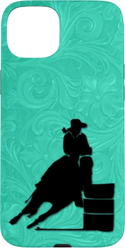 Vista 8 de iPhone 11 Barril Carreras Caballo En Turquesa Floral Estuche De Herramientas