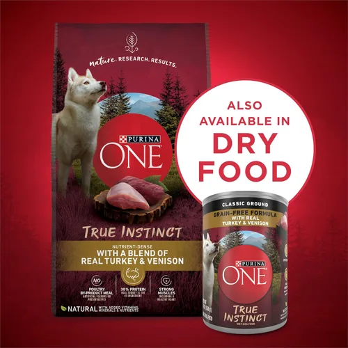 Vista 7 de Purina ONE SmartBlend True Instinct - Alimento en lata para perros adultos