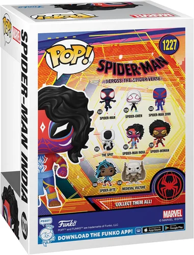 Vista 3 de Funko POP! Vinyl: Spider-Man: Across The Spider-Verse - Spider-Man India - Pavitr Prabhakar - Spider-Man - Figura de vinilo coleccionable - Idea