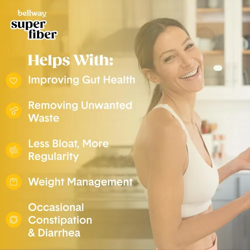 Vista 2 de Bellway Super Fiber Powder + Fruit, Cápsulas de fibra de piña y maracuyá