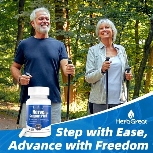 Vista 8 de Nerve Support Plus, suplemento nervioso alfa-lipoico, extracto de cúrcuma ácida, B12, vitaminas y mezcla de hierbas para fortalecer la salud