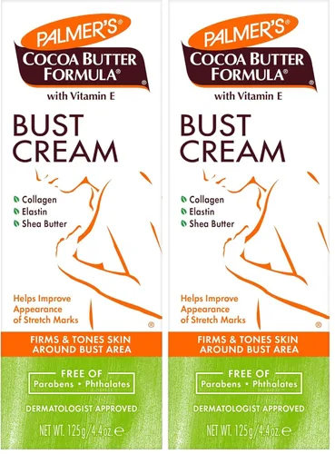Vista 15 de Palmer's Crema de busto con fórmula de manteca de cacao para el cuidado de la piel durante el embarazo con vitamina E, 4.4 onzas (paquete de 3)