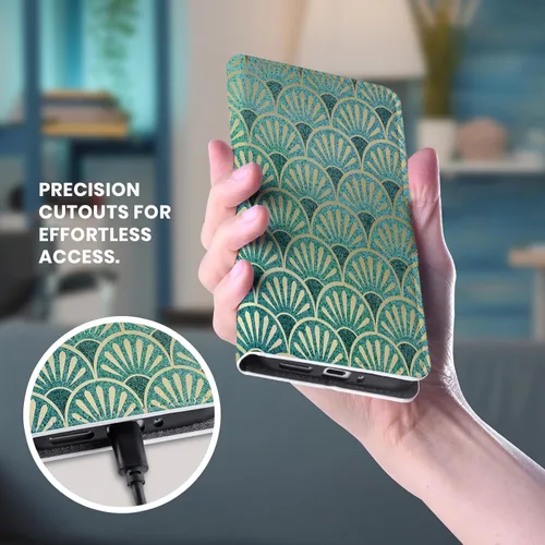 Vista 5 de Head Case Designs Officially Licensed Chowder: Animated Series Character Art Graphics Leather Wallet Case Compatible with Google Pixel 8